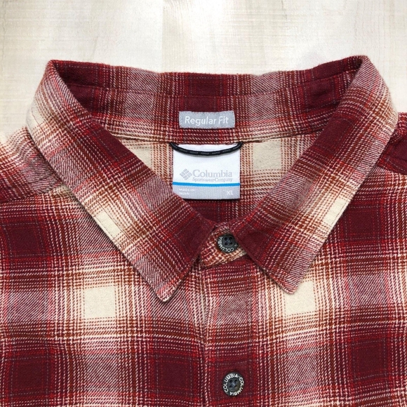 Columbia Button Flannel Shirt Size XL - Picture 3 of 8